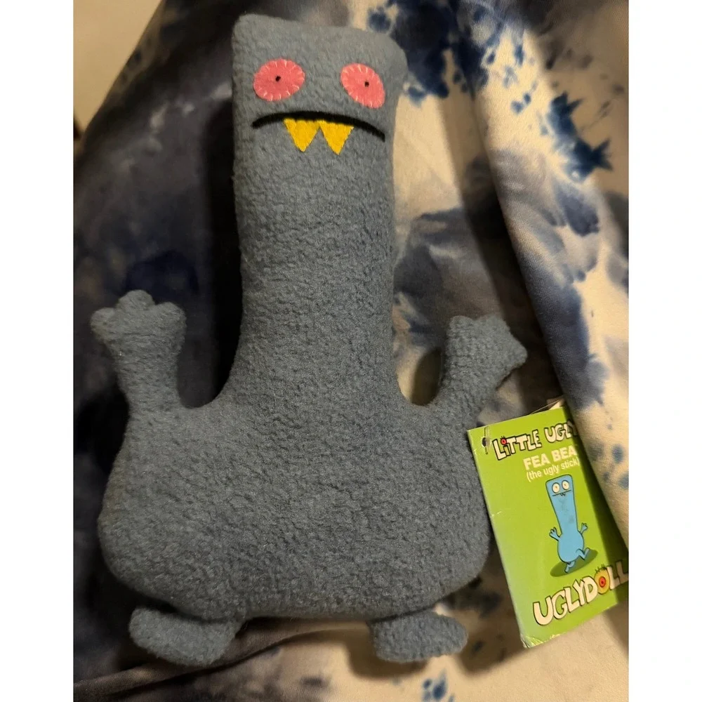 Uglydoll Little Uglys Fea Bea Blue Plush The Ugly Stick Monster NWT 2002 51291